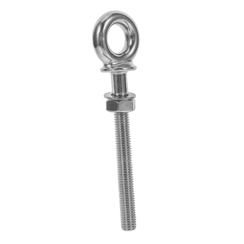 SKISUNO Edelstahl Augenschraube Rostfrei mit Mutter und Unterlegscheibe Langlebige Ringschraube für Hebezwecke Korrosionsbeständig Geeignet für Außenbereich Einfache Montage von SKISUNO