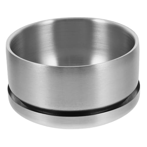 SKISUNO Edelstahl Rasierschale Mit Deckel Für Männer Robuste Und Benutzerfreundliche Rasierseifenschale Für Effektives Rasieren Und Stilvolle Badezimmerdekoration von SKISUNO