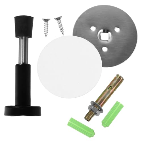 SKISUNO Edelstahl Türstopper Wandmontage Metall Türpuffer mit Silent Dämpfung Für Holz und Glastüren Verstellbar Robust und Langlebig Gegen Zugluft und Türschläge von SKISUNO