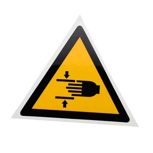 SKISUNO Hand Crushing Warning Aufkleber Selbstklebend Starke Haftung Langlebiges Sicherheitszeichen für Werkstatt Lagerbereiche SKISUNO Hand Crushing Warning Aufkleber Selbstklebend Starke Haftung Langlebiges Sicherheitszeichen für Werkstatt Lagerbereiche von SKISUNO