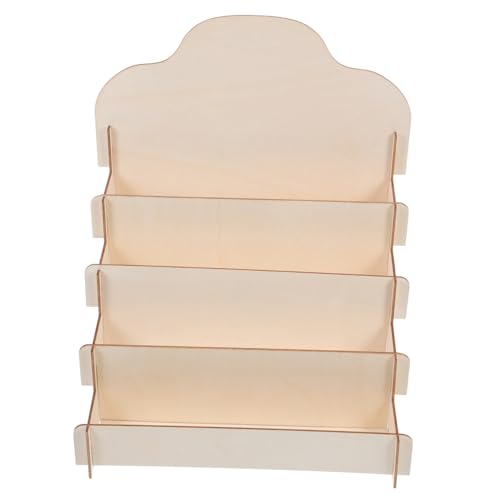 SKISUNO Holz Kartenständer Multifunktional Stabiles Naturholz Display für Grußkarten Postkarten Aufkleber Kosmetik Organizer Tischdekoration von SKISUNO
