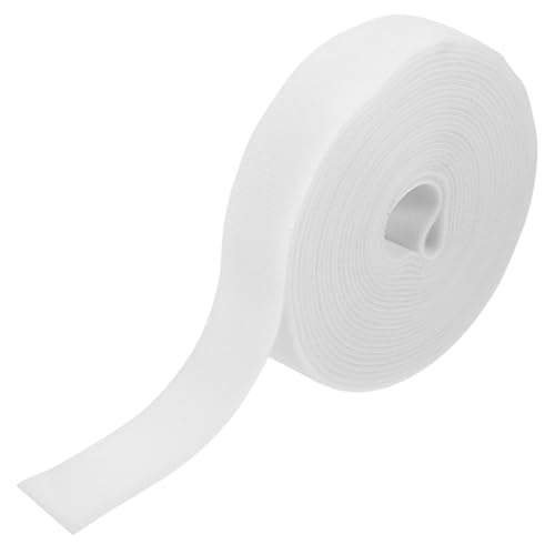 SKISUNO Klettband Kabelbinder Weiß Selbstklebend Wiederverwendbar Flexibel Kabel Organizer Strap für Kabelmanagement Büro Auto Haushalt von SKISUNO
