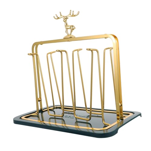 SKISUNO Küchenbecherhalter aus Robustem Material mit Ablagefach Atmungsaktivem Design für Haushalt und Gastronomie Praktisches Aufbewahrungsregal für Gläser und Tassen Teiliges mit Tablett SKISUNO Küchenbecherhalter aus Robustem Material mit Ablagefach Atmungsaktivem Design für Haushalt und Gastronomie Praktisches Aufbewahrungsregal für Gläser und Tassen Teiliges mit Tablett von SKISUNO