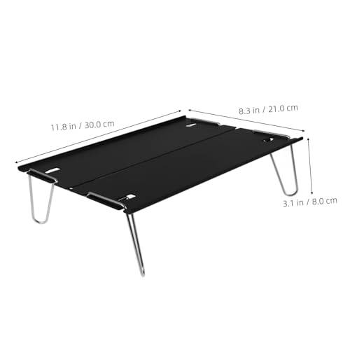 SKISUNO Leichter Aluminium Klapptisch Wasserfest Tragbar Outdoor Campingtisch Stabil Für Picknick Wandern Klettern Tee Genuss von SKISUNO