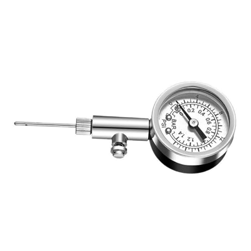 SKISUNO Metall Luftdruckmesser für Bälle Präzises Air Pressure Gauge für Fußball Basketball Volleyball Kompakt Wetterfest Schnelle Druckmessung in Psi und Bar SKISUNO Metall Luftdruckmesser für Bälle Präzises Air Pressure Gauge für Fußball Basketball Volleyball Kompakt Wetterfest Schnelle Druckmessung in Psi und Bar von SKISUNO