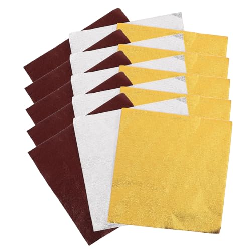 SKISUNO -Pack Candy Wrapper mit Orange Strukturierter Aluminiumfolie Quadratische Schokoladen und Bonbonverpackung Frischehaltend Kompakt für Reisen Vielseitig für Süßigkeiten und von SKISUNO
