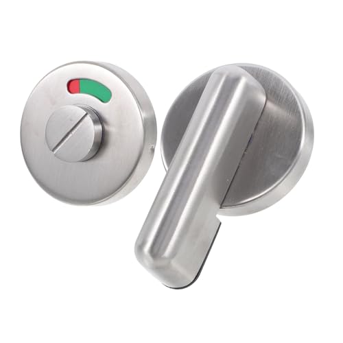 SKISUNO Privatsphäre Türschloss mit Rotem Grünen Belegungsanzeiger Edelstahl Sichtschutz Türgriff für Öffentliche Wc Trennwand Zuverlässiger Badezimmer Türverschluss mit Modernem Design von SKISUNO