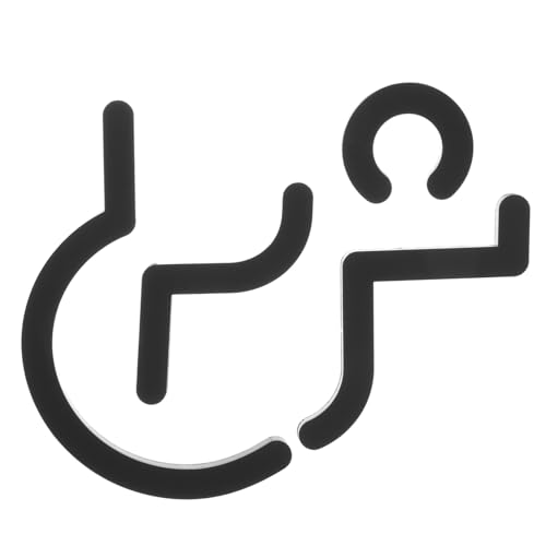 SKISUNO Schild für Barrierefreies Wc Langlebiges Rollstuhlsymbol aus Robustem Eisen Einfach zu Montieren Selbstklebend Behindertengerechte Toilettenanzeige für Büro und Räume SKISUNO Schild für Barrierefreies Wc Langlebiges Rollstuhlsymbol aus Robustem Eisen Einfach zu Montieren Selbstklebend Behindertengerechte Toilettenanzeige für Büro und Räume von SKISUNO