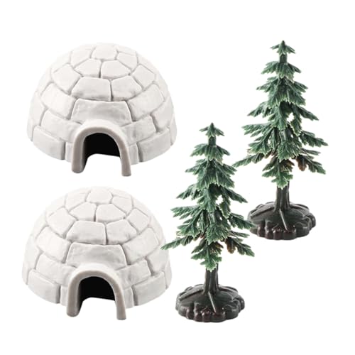 SKISUNO Teiliges Mini Schneehäuser Dekorationsset mit Realistischen Schneehäusern und Mini Weihnachtsbäumen Detailgetreue Schneelandschaft Figurine für Weihnachtsdeko Leichte Kompakte SKISUNO Teiliges Mini Schneehäuser Dekorationsset mit Realistischen Schneehäusern und Mini Weihnachtsbäumen Detailgetreue Schneelandschaft Figurine für Weihnachtsdeko Leichte Kompakte von SKISUNO