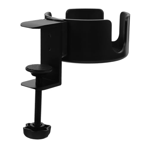 SKISUNO Tischbecherhalter Clip Schwarz Robuster Getränkehalter für Tischseite Stabiler Schreibtisch Organizer Sicherer Fall Becherhalter Klemme für Büro und Zuhause Einfache Montage an SKISUNO Tischbecherhalter Clip Schwarz Robuster Getränkehalter für Tischseite Stabiler Schreibtisch Organizer Sicherer Fall Becherhalter Klemme für Büro und Zuhause Einfache Montage an von SKISUNO
