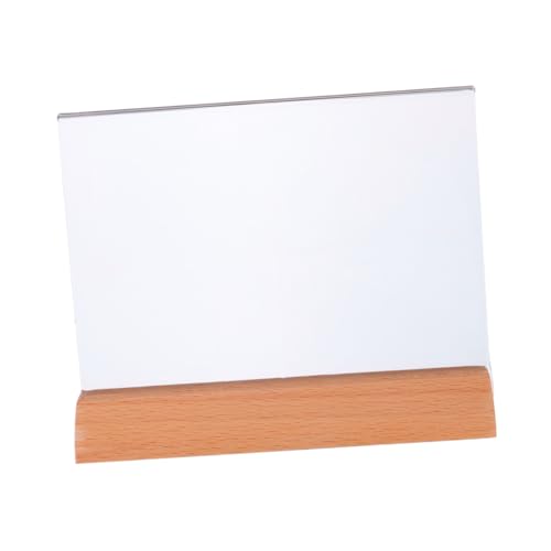 SKISUNO Transparenter Acryl Tischaufsteller Sign Holder mit Klarem Design Langlebig und Leicht zu Reinigen für Menüanzeigen Preisschilder und Werbung in Restaurant Geschäft und Büro von SKISUNO