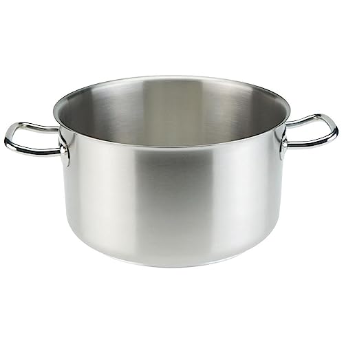 SKK großer Gastro Fleischtopf 32 cm - Kochtopf Induktion 18/10 Edelstahl - Edelstahltopf für Gastronomie, Restaurants & Großküchen von SKK