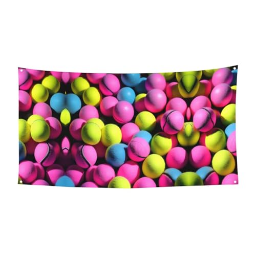 Hellrosa Tennis Ballsprint Party Banner Festliche Dekorationen Geburtstag Karneval Halloween Jahrestag Hochzeit von SKKNT