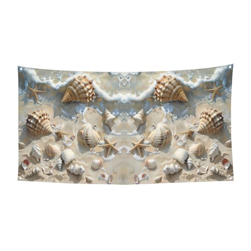 Muscheln Sanddruck Party Banner Festliche Dekorationen Geburtstag Karneval Halloween Jahrestag Hochzeit von SKKNT