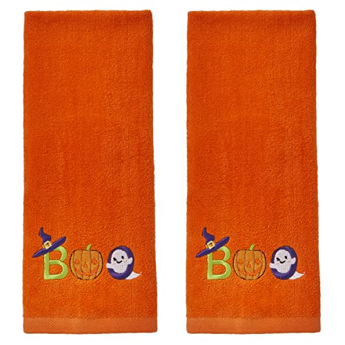 SKL Home by Saturday Knight Ltd. Boo Handtuch-Set, Orange, 2 Stück von SKL Home