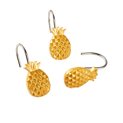 SKL HOME by Saturday Knight Ltd. Gilded Pineapple Shower Curtain Hooks, Gold von SKL HOME by Saturday Knight Ltd.