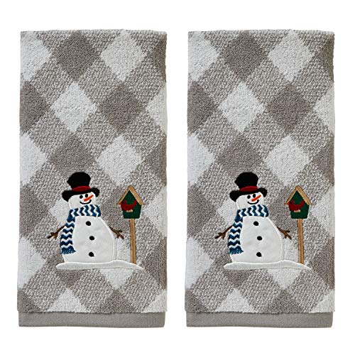 SKL HOME by Saturday Knight Ltd. Handtuch-Set, Schneemann und Vogelhaus, Grau von SKL Home