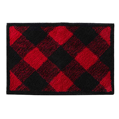 SKL HOME by Saturday Knight Ltd. Buffalo Check Badvorleger, Polyester, rot/schwarz SKL HOME by Saturday Knight Ltd. Buffalo Check Badvorleger, Polyester, rot/schwarz von SKL Home