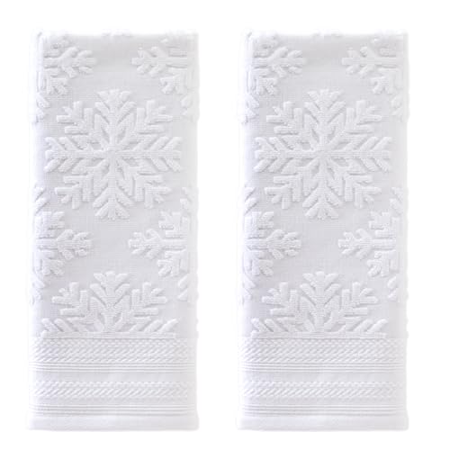 SKL Home Dezentes Schneeflocken-Handtuch (2er-Pack) von SKL Home