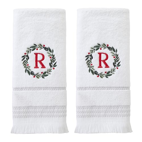 SKL Home Kranz-Monogramm-Handtuch (2er-Pack), R von SKL Home