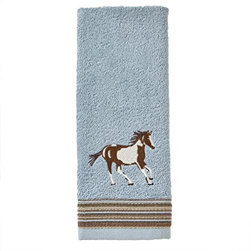 SKL Home von Saturday Knight Ltd. Horse Country Handtuch, Blau von SKL Home