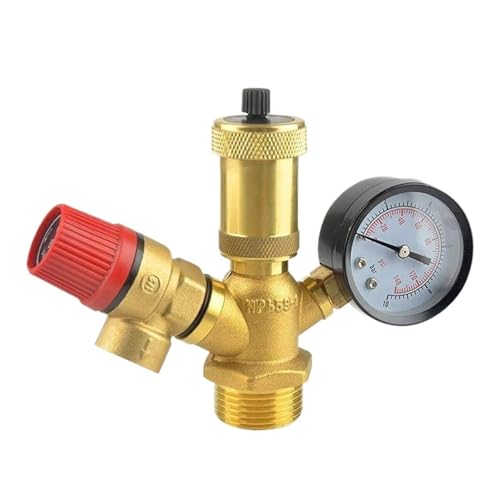 1/2 "3/4" 1 "BSP Weiblich Außengewinde Messing Sicherheitsventil Druckablassventil for Solarwarmwasserbereiter(G1l2 Internal thread) von SKLIQMMV