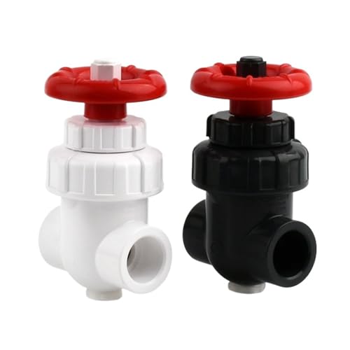 SKLIQMMV 20/25/32/40/50/63 mm UPVC-Schieberventil Gartenbewässerung Aquariumzubehör Präzisionsdurchflussregelung PVC-Schleuseventil(White,Inner Dia 32mm(DN25)) von SKLIQMMV
