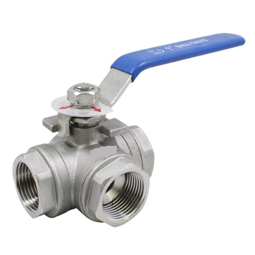 Edelstahl 304 Material 3-Wege-Kugelhahn L/T-Typ Innengewinde Schalter Wasserventil Dreiwege-Handventil(DN20,L type valve body) von SKLIQMMV