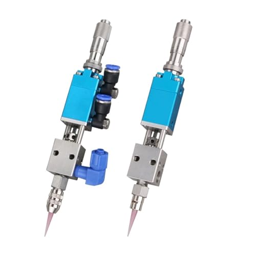 Industrielles Dosierventil Pneumatischer Doppeltwirkender Nadel-weg-Kleber SY-2121Q Mit Mikrometer-Einstellknopf(Red -1) von SKLIQMMV