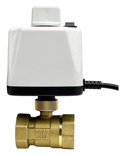 SKLIQMMV 1/2" 3/4" 1" 2" motorisierter Kugelhahn mit Handschalter Messing 2-Draht DN15 DN20 DN25 DN50 Elektrischer Kugelhahn 220V 110V 24V 12V(1",220VAC_Normally Open) von SKLIQMMV