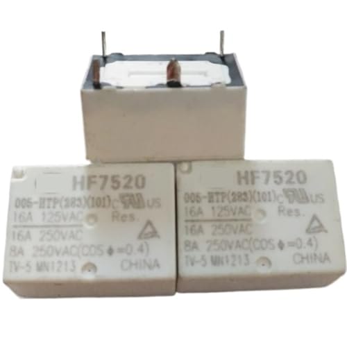 SKLIQMMV 10PCS Relais HF7520-012-HTP HF7520-009-HTP HF7520 012 HTP 4PIN 16A 9V 12V(HF7520-009-HTP) von SKLIQMMV