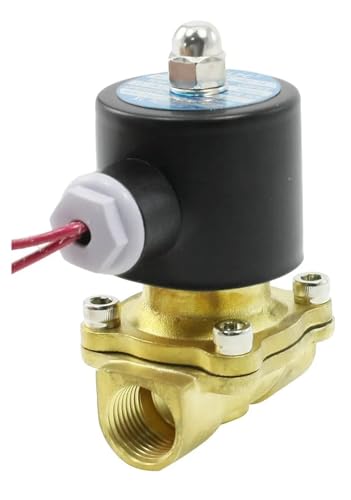 SKLIQMMV Messing Elektrisches Magnetventil Pneumatikventil for Wasser/Öl/Gas DN6 DN20 DN8 220V DC24V(DN8,12V DC) von SKLIQMMV