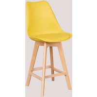 2er-Pack Barhocker 65 cm mit nordischem Kunstlederkissen Gelb Curry - Sklum 2er-Pack Barhocker 65 cm mit nordischem Kunstlederkissen Gelb Curry - Sklum von SKLUM