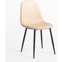 2er-Pack Esszimmerstühle aus Kunstleder Glamm Beige Creme Schwarz - Sklum 2er-Pack Esszimmerstühle aus Kunstleder Glamm Beige Creme Schwarz - Sklum von SKLUM