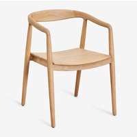 Sklum - 2er-Pack Rokan-Esszimmerstühle aus Teakholz mit Armlehnen Helles Teakholz Sklum - 2er-Pack Rokan-Esszimmerstühle aus Teakholz mit Armlehnen Helles Teakholz von SKLUM