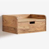 Sklum - 2er-Pack schwebende Nachttische 45x30 cm aus Narbona-Akazienholz Rustikales Akazienbraun von SKLUM