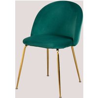 2er Set Esszimmerstühle aus Samt Kana Design grün jungle Vergoldet - Sklum 2er Set Esszimmerstühle aus Samt Kana Design grün jungle Vergoldet - Sklum von SKLUM