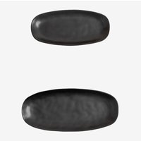 Set aus 2 Belvere-Tabletts Schwarz - Sklum Set aus 2 Belvere-Tabletts Schwarz - Sklum von SKLUM