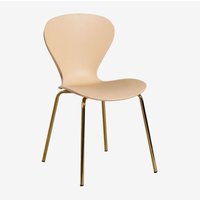 2er Set stapelbare Esszimmerstühle Uit Braun Weizen Gold - Sklum 2er Set stapelbare Esszimmerstühle Uit Braun Weizen Gold - Sklum von SKLUM