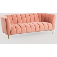 3-Sitzer Sofa aus Samt Creys Magnolie - Magnolie - Sklum von SKLUM