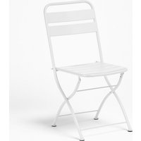 Sklum - 4er-Pack klappbare Esszimmerstühle aus Stahl Janti Weiss von SKLUM