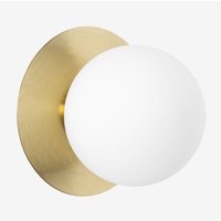 Sklum - Wandleuchte für das Badezimmer aus Eisen und Glas Anine Vergoldet Ø15 cm Sklum - Wandleuchte für das Badezimmer aus Eisen und Glas Anine Vergoldet Ø15 cm von SKLUM