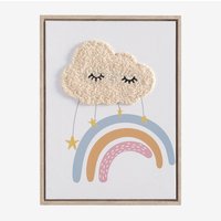 Sklum - Dekoratives Bild 30x40 cm mit Textilstruktur Timoty Kids Multicolor Soft von SKLUM