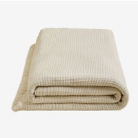 Sklum - Jobert Tagesdecke aus Baumwollgaze Creme-Beige Bett 90/105cm (180 x 250 cm) von SKLUM