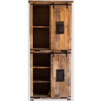 Sklum - Kleiderschrank mit 2 Schiebetüren aus Mangoholz Uain Mango-Holz von SKLUM