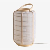 Mikayla Tischlampe aus Bambus und Baumwolle Weiss - Sklum Mikayla Tischlampe aus Bambus und Baumwolle Weiss - Sklum von SKLUM