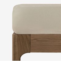 Sklum - Spannbettlaken aus Leinen 160g/m² Sorana Beige Semoline Bett 135/140cm (140 x 200 x 40 cm) von SKLUM