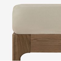Spannbettlaken aus Leinen 160g/m² Sorana Beige Semoline Bett 135/140cm (140 x 200 x 40 cm) - Sklum von SKLUM
