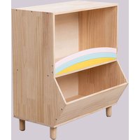 Sklum - Organizer aus Holz Rainbow Kids Braun Natur - Braun Natur von SKLUM