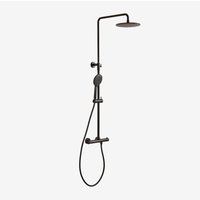 Sklum - Thermostatische Duschsäule aus Messing Orveta Schwarz von SKLUM